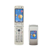 F-09B [らくらくホン7 プラチナゴールド 携帯電話]
