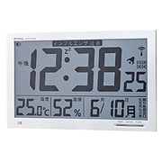 電波置掛時計 エアサーチ メルスター ホワイト W-602WH