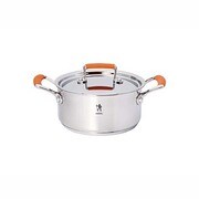 HI スタイルエリート オレンジ 両手鍋 16cm 1.5L 40222-164