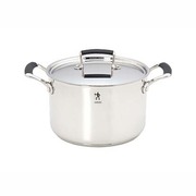 HI スタイルエリート ブラック 深型両手鍋 22cm 5.4L 40223-220