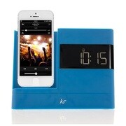 KitSound Lightningコネクター搭載アラームクロックスピーカー XDOCK2 ブルー KSXDOCK2BL
