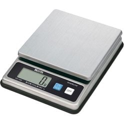 デジタルスケール 1g単位 表示文字高：20mm 最大計量2kg 防塵防水性能（IP65） 薄型設計 オートパワーオフ機能 風袋機能 オールステンレスボディ KW-1458