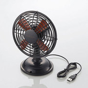 USB扇風機 首振り型 ブラック FAN-U27BK