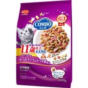 コンボ キャット 毛玉対応11歳以上 かつお味・かつおチップ・かつおぶし添え [猫用 ドライフード  600g（120g×5袋） 11歳～ 総合栄養食]