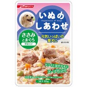 いぬのしあわせレトルトパック ささみとまぐろ  野菜入り (D32)65g [いぬのしあわせレトルトパック]
