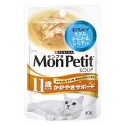 モンプチ スープ 11歳以上用 かがやきサポート まぐろスープ ささみ、かにかま、しらす入り