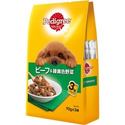 ペディグリー 成犬用 ビーフ＆緑黄色野菜 [犬用 ウェット 70g×3 総合栄養食]