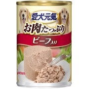 愛犬元気 缶 ビーフ入り [犬用 ウェットフード 375g 全年齢適応 総合栄養食]