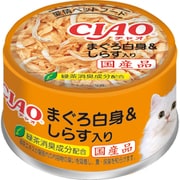 CIAO（チャオ） まぐろ白身＆しらす入り 緑茶消臭成分配合 [猫用 ゼリー 85g 一般食]