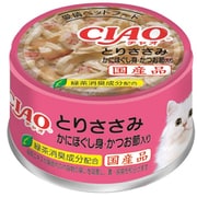 CIAO（チャオ） とりささみ かにほぐし身・かつお節入り 緑茶消臭成分配合 [猫用 ゼリー 85g 一般食]