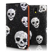 GALAXY Note3用アクセサリー Perisian Safari  LeatherDiaryスカル