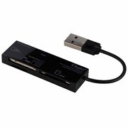 USB2.0 マルチカードリーダー ライター ブラック CRW-5M52NBK