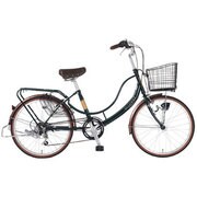 シティサイクル 子供乗せ対応 フロートミックスミニ226-G 22型 外装6段変速 ダークグリーン MK-14-022
