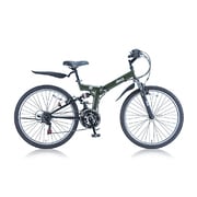 折りたたみ自転車 JEEP(ジープ) 26型 外装18段変速 オリーブ JE-268 FDS OLV 14