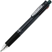 多機能ペン サラサマルチ ボール径:0.4mm ノック式 インク色:4色(黒・青・赤・緑) シャープペン芯径:0.5mm 本体色:黒 可動式バインダークリップ搭載 グラスカット加工 J4SAS11-BK