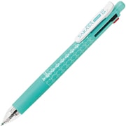 多機能ペン サラサマルチ ボール径:0.5mm ノック式 インク色:4色(黒・青・赤・緑) シャープペン芯径:0.5mm 本体色:ブルーグリーン 可動式バインダークリップ搭載 グラスカット加工 J4SA11-BG