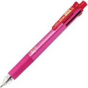 多機能ペン スラリマルチ ボール径:0.5mm ノック式 インク色:4色(黒・青・赤・緑) シャープペン芯径:0.5mm 本体色:ピンク エマルジョン グラスカット加工 B4SAS11-P