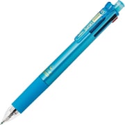 多機能ペン スラリマルチ ボール径:0.5mm ノック式 インク色:4色(黒・青・赤・緑) シャープペン芯径:0.5mm 本体色:ライトブルー エマルジョン グラスカット加工 B4SAS11-LB