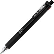 多機能ペン スラリマルチ ボール径:0.7mm ノック式 インク色:4色(黒・青・赤・緑) シャープペン芯径:0.5mm 本体色:黒 エマルジョン グラスカット加工 B4SA11-BK