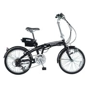 折りたたみ電動アシスト自転車 20型 外装6段変速 ブラック KH-DCY03