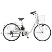 電動アシスト自転車 26型 外装7段変速 ホワイト KH-DCY08