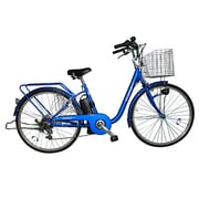 電動アシスト自転車 26型 外装7段変速 ブルー KH-DCY08