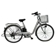電動アシスト自転車 26型 外装7段変速 シルバー KH-DCY08