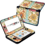 Nintendo 3DS LL Skin Ikat Floral [3DS LL用　ドレスアップシール]