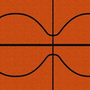 PSVita2000 Skin Basketball [PlayStation Vita2000用　ドレスアップシール]