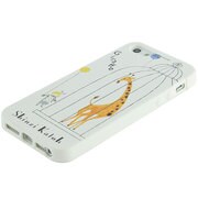 TPU7097 Shinzi Katoh TPUカバー iPhone 5/5s用 Zoo giraffe