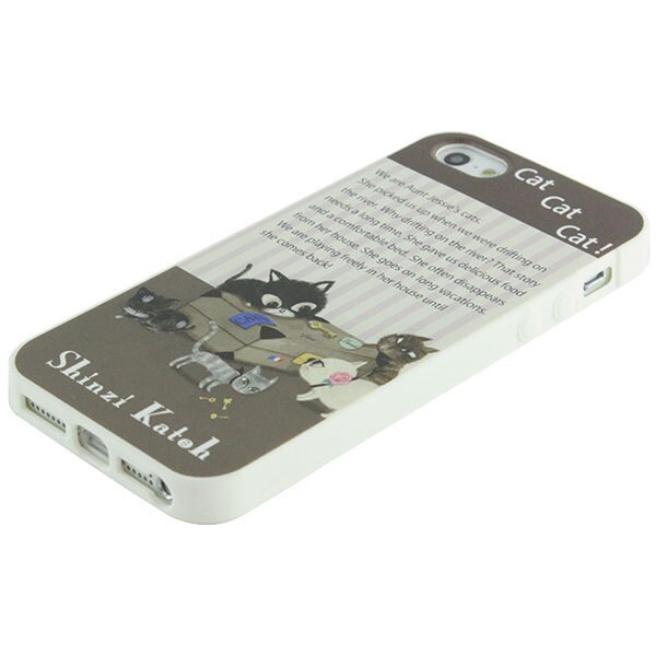 TPU8115 Shinzi Katoh TPUカバー iPhone 5/5s用 Cat cat cat