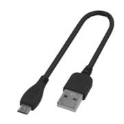 microUSB充電ケーブル 15cm ブラック GH-UCSMB15-BK