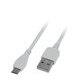 microUSB充電ケーブル 1m ホワイト GH-UCSMB1-WH