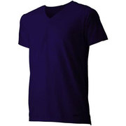 1107414 [ジオラインクールメッシュ VネックTシャツ Men's XL ネイビー]