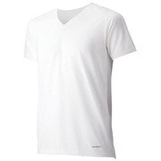 1107414 [ジオラインクールメッシュ VネックTシャツ Men's L ホワイト]