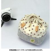 カメラ巾着袋M フラッグ/ベージュ カメラ用インナーケース CKBM-FLBE