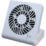 コンパクトデスク扇風機 Pieria(ピエリア) 3電源対応 ブルー PPM-1081U(BL)