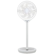 リビング扇風機 kamomefan(カモメファン) DCモーター リモコン付 ホワイト KAM-LV1402D(WH)