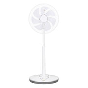 リビング扇風機 DCモーター リモコン付 ホワイト F-CK338-W