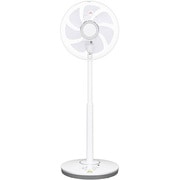 リビング扇風機 1/fゆらぎ 7枚ひねり羽 立体風 温度センサー搭載 リモコン付 ホワイト F-CK327-W