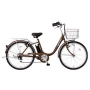 電動アシスト自転車 26型 外装6段変速 ブラウン CES26BR