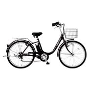 電動アシスト自転車 26型 外装6段変速 ブラック CES26BK