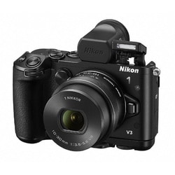 ヨドバシ.com - ニコン NIKON Nikon 1 V3 プレミアムキット ブラック [ボディ＋交換レンズ「1 NIKKOR VR  10-30mm f/3.5-5.6 PD-ZOOM」＋電子ビューファインダー「DF-N1000」＋グリップ「GR-N1010」] 通販【全品無料配達】