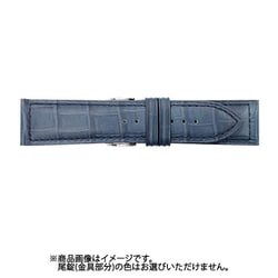 BKM56D-U [時計バンド スコッチガード 型押し マットモデル ネイビー 22mm]