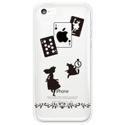 ip5c-oc0031-uvbase-clbk Alice And Apple [iPhone5c ハードケース クリアデザインケース]