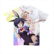 中二病戀 フルカラーフルプリントTシャツ夢想の・・・双飛兎 WHITE XL