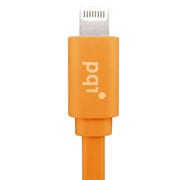 Lightningケーブル PQI アイ・ケーブル フラット90 オレンジ 6PCS-008R0005A