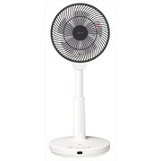 ミニリビング扇風機 ミディファ DCモーター リモコン付 ホワイト MX-YC18W