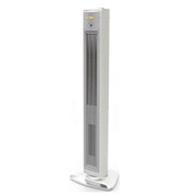 送風機能付ファンヒーター HOT&COOL ハイタワーファン 人感センサー リモコン付 ホワイト KHF-1241W