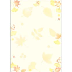 和柄用紙 和ごころ 落ち葉 A4(10) 4-1035